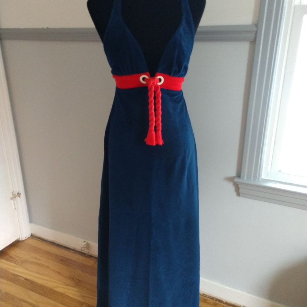 1970s Beach Party maxi dress